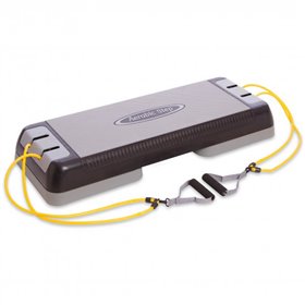 Степ-платформа з еспандером PS FI-690EA (EVA, р-р 108Lx40Wx10H+10см, сірий-чорний) /2