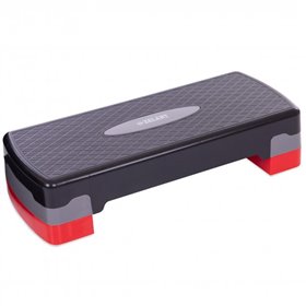 Степ-платформа Zelart чорний-червоний два рівні висоти