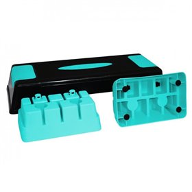 Степ-платформа регульована (3 рівня) Чорний-Бірюзовий