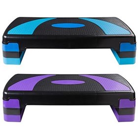 Степплатформа 79 х 28 х 10/15/20см, синій/фіолетовий