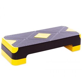 Степ-платформа (PP, р-р 68Lx27Wx10-15Hсм), чорний (FI-1 573)