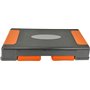 Степ-платформа USA Style LEXFIT 63х25х24(13) см Чорно-жовтогаряча (LKSP-1007)