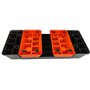 Степ-платформа USA Style LEXFIT 63х25х24(13) см Чорно-жовтогаряча (LKSP-1007)