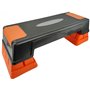 Степ-платформа USA Style LEXFIT 63х25х24(13) см Чорно-жовтогаряча (LKSP-1007)