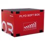 Бокс пліометричний м'який набір Zelart PRO BOXES FI-3635 3шт 90х75х30/45 / 60см зелений, синій, червоний