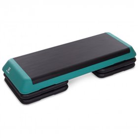 Степ-платформа MODERN (109 x 40 x 10/20 см) чорно-зелена FI-2586