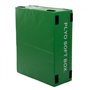 Бокс пліометричний м'який набір Zelart PLYO BOXES FI-3634 3шт 90х75х30/45/60см зелений, синій, червоний