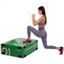 Бокс пліометричний м'який набір Zelart PLYO BOXES FI-3634 3шт 90х75х30/45/60см зелений, синій, червоний