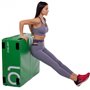 Бокс пліометричний м'який набір Zelart PLYO BOXES FI-3634 3шт 90х75х30/45/60см зелений, синій, червоний
