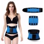 Пояс SUNROZ Hot Power Belt для схуднення XL Чорно-Блакитний