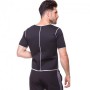 Кофта з коротким рукавом та ефектом сауни чоловіча HEATOUTFIT ST-2140 2XL чорний