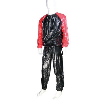 Костюм-сауна LiveUp pvc sauna suit L/XL чорний/червоний