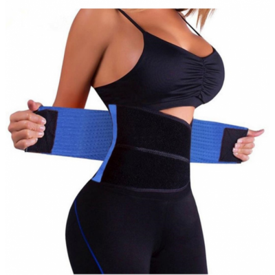 Потяг для схуднення Hot Shapers Xtreme Power Belt, для фітнесу та тренувань розмір М чорний з синім