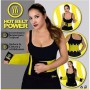 Тренувальний пояс для схуднення Hot Power Belt до 130 см Чорно-жовтий (Hot Belt)