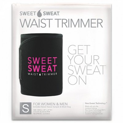 Пояс для схуднення розмір S колір чорний та рожевий Sports Research (Sweet Sweat Waist Trimmer Belt) 1 шт