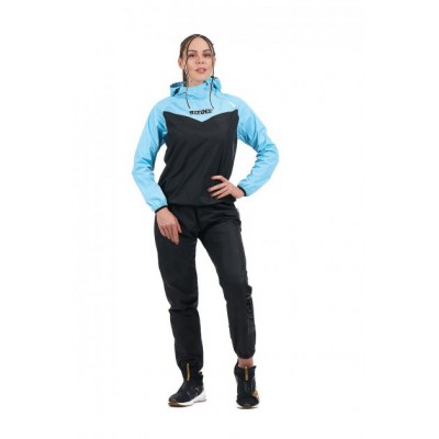 Спортивний костюм для схуднення Fire suit - WB Чорний+Блакитний L