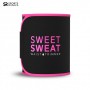 Спортивний пояс триммер для схуднення Sports Research Sweet Sweat Waist Trimmer Pink S (талія до 84 см)