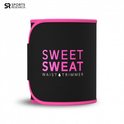 Спортивний пояс триммер для схуднення Sports Research Sweet Sweat Waist Trimmer Pink S (талія до 84 см)