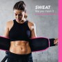 Спортивний пояс триммер для схуднення Sports Research Sweet Sweat Waist Trimmer Pink S (талія до 84 см)