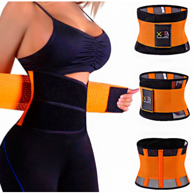 Корсет для корекції фігури, схуднення XTREME POWER BELT, помаранчевий