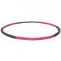 Обруч массажный Hula Hoop SportVida 100 см 1.2 кг Grey/Pink (SV-HK0156-2)