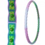 Обруч масажний хула хуп Hula Hoop MAGNETIC Technogym 6019 діаметр 110 см Pink-Blue-Green