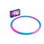 Обруч масажний хула хуп Hula Hoop MAGNETIC SP-Planeta 6011 діаметр 93 см Pink-Blue