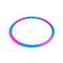 Обруч масажний хула хуп Hula Hoop MAGNETIC SP-Planeta 6011 діаметр 93 см Pink-Blue