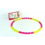 Обруч масажний хула хуп Hula Hoop MAGNETIC SP-Planeta Sport 6013 діаметр 100 см Pink-Yellow