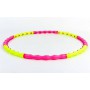 Обруч масажний хула хуп Hula Hoop MAGNETIC SP-Planeta Sport 6013 діаметр 100 см Pink-Yellow