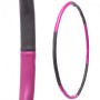 Обруч масажний хула хуп Hula Hoop SP-Planeta Sport K610 діаметр 100 см Pink-Grey