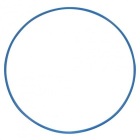 Обруч гімнастичний металл SportReal 90 см синій