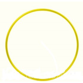 Обруч гімнастичний металл SportReal 65 см жовтий