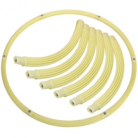 Обруч складаний хула Hula Hoop My Fit SP-Planeta 057 діаметр 90 см White, що світиться
