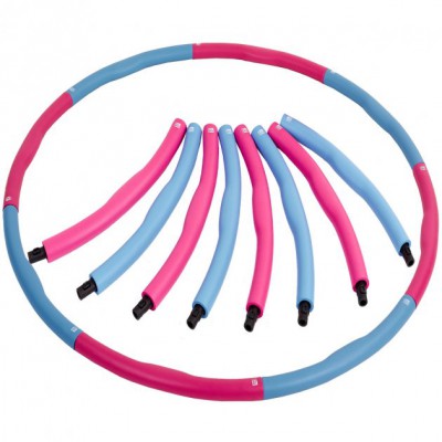 Обруч масажний хула Hula Hoop My Fit Technogym 3012 діаметр 95 см Pink-Blue