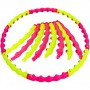 Обруч масажний Хула Хуп SP-Planeta Hula Hoop SPORT HOOP JS-6013 8 секцій жовто-рожевий