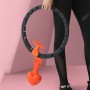 Масажний обруч для схуднення Інтелектуальний Hula Hoop 7803, чорно-помаранчевий