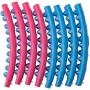 Обруч масажний хула хуп Hula Hoop MAGNETIC SP-Planeta 3002 діаметр 108 см Pink-Blue