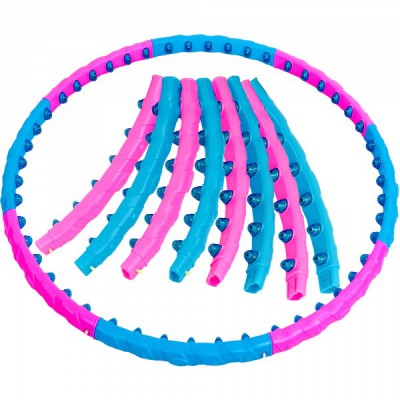 Обруч масажний Хула Хуп SP-Planeta Hula Hoop DYNAMIC JIESEN HOOP JS-6011 Pink/Blue (PS00578)