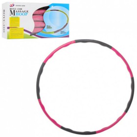 Масажний обруч MS 2528 розбірний (Рожевий)
