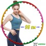 Масажний обруч Pro Massaging Hoop хула хуп розбірної гімнастичний тренажер для схуднення з масажними гумовими кульками Profi Col