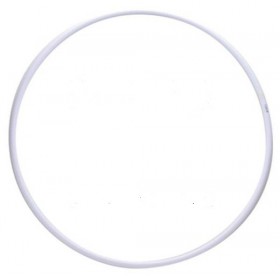 Обруч для художньої гімнастики Pastorelli Rodeo Білий 75 см, 00303