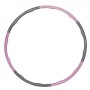 Обруч массажный Hula Hoop SportVida 100 см 1.2 кг SV-HK0338 Grey/Pink