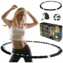 Массажный обруч халахуп Massaging Hoop Exerciser Professional Bradex с магнитами Black (lin-0630-OPTTYT)