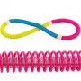 Обруч гибкий Пружина хула хуп Hula Hoop My Fit SP-Planeta Sport 3009 диаметр 45 см Yellow-Blue-Pink