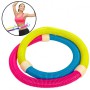 Обруч гибкий Пружина хула хуп Hula Hoop My Fit SP-Planeta Sport 3009 диаметр 45 см Yellow-Blue-Pink