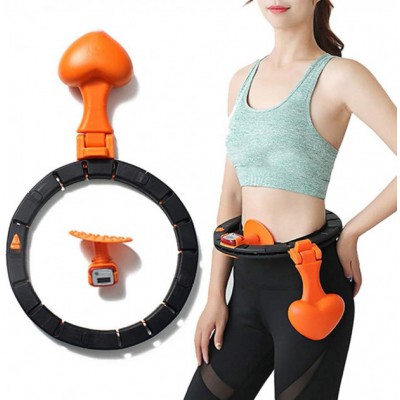 Обруч массажный Hula Hoop для похудения живота и боков с центробежным шаром и счетчиком