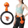 Обруч массажный Hula Hoop для похудения живота и боков с центробежным шаром и счетчиком