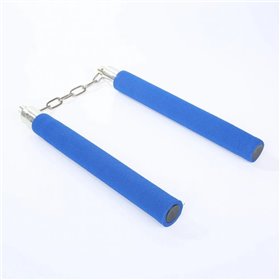 Нунчаки тренувальні безпечні Сині