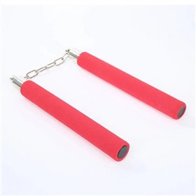 Нунчаки тренувальні безпечні Червоні